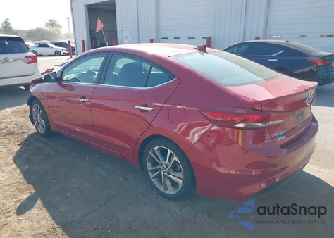 2017 Hyundai Elantra Limited z USA, uszkodzony, nr VIN 5NPD84LF9HH008713